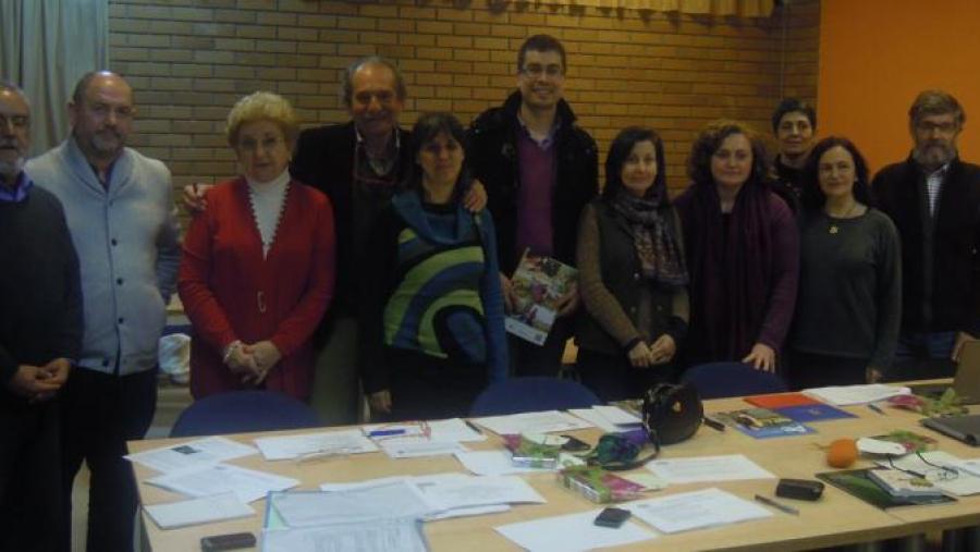 Membros da xunta directiva da SEAE con investigadores da USC e responsables políticos da Deputación de Lugo