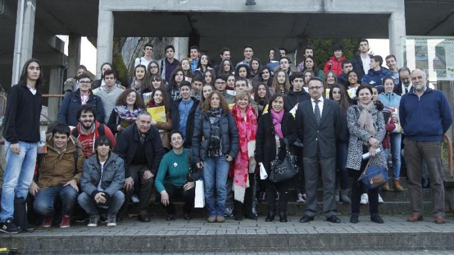 Participantes na fase provincial da VI Olimpíada Galega de Xeoloxía, na Escola Politécnica Superior de Lugo