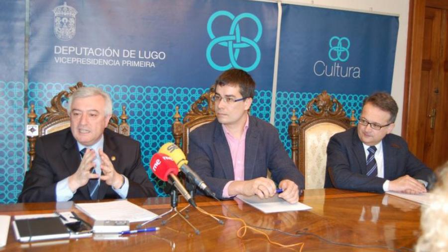 Viaño, Outeiro e Bueno, na sinatura do acordo do programa Estalmat