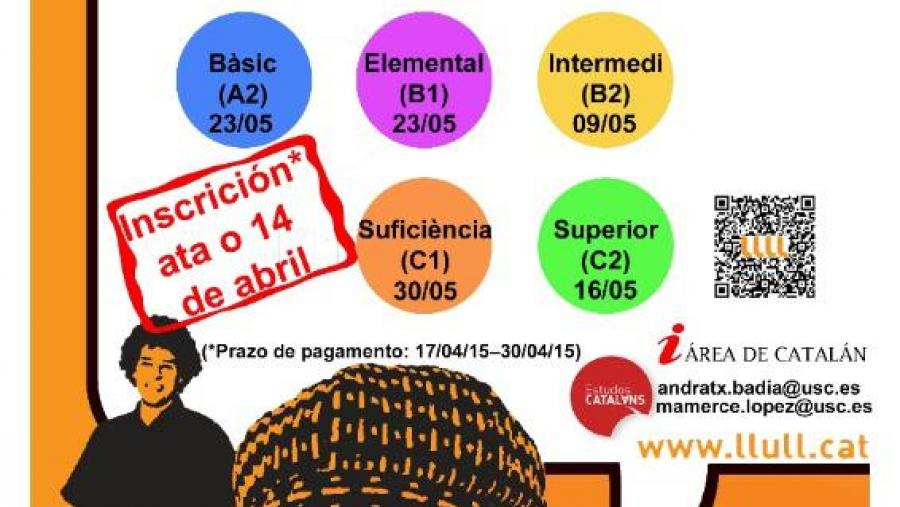 A inscrición nas probas dos Certificats de Llengua Catalana esténdese ata o 14 de abril