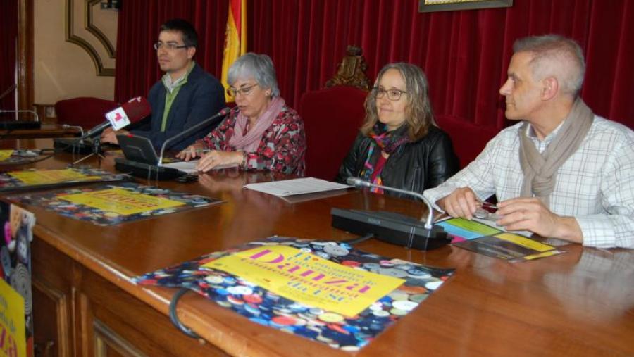 Outeiro, Basadre, Silva e Zahera, na presentación do XIII Econtro Universitario de Danza Contemporánea da USC