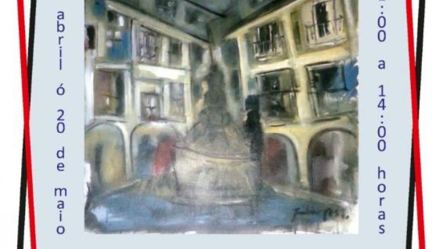 O pintor Julio Díaz Gesto amosa a súas ‘Olladas de Lugo’ na Facultade de Humanidades 