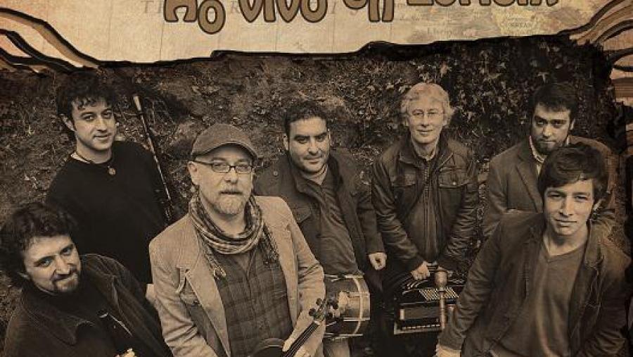 Portada de 'Ao vivo en Lorient', do grupo 'Os d'Abaixo'