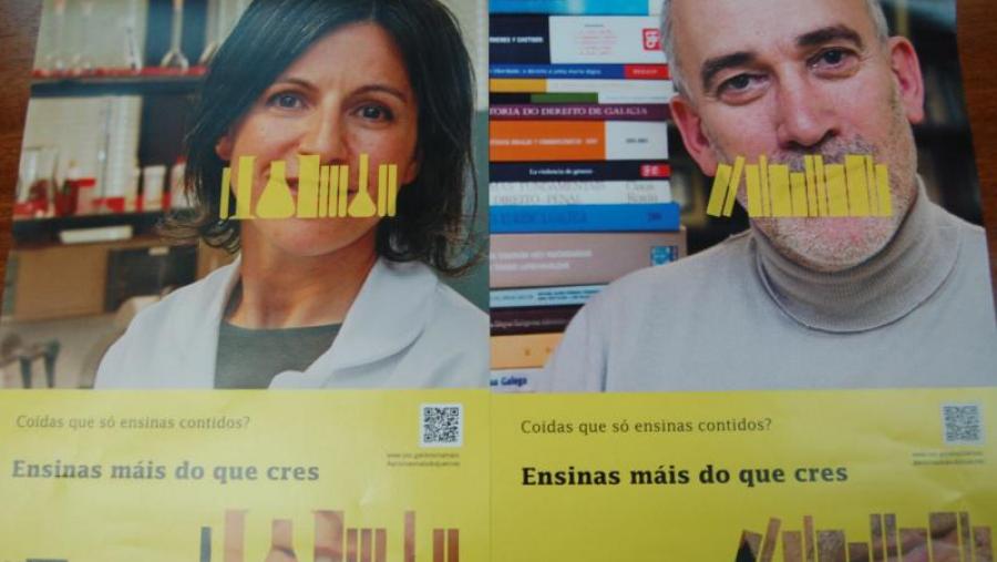 A USC lanza entre o persoal docente a campaña ‘Ensinas máis do que cres’
