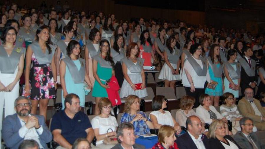 Estuadantes da terceira promoción do grao en Enfermería no campus de Lugo