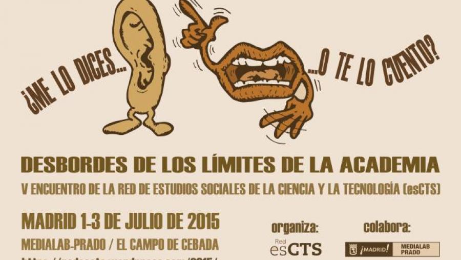 Cartaz do V Encontro da Rede de Estudos Sociais da Ciencia e a Tecnoloxía