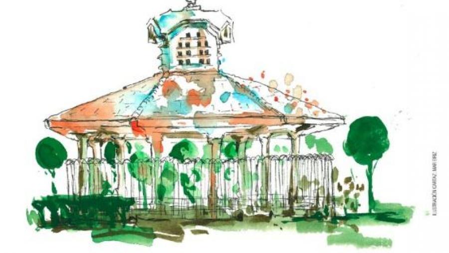 Cartaz da intervención espacial 'Quen habita no parque?'