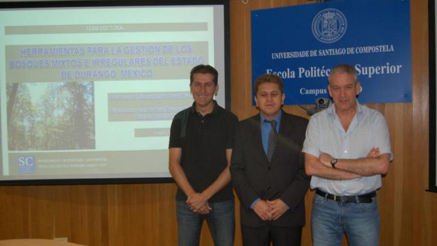 Carlos Antonio López, Sacramento Corral e Juan Gabriel Álvarez, na EPS