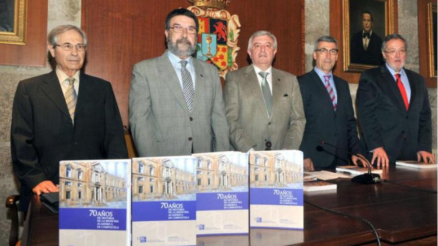 De esquerda á dereita: José Cabezas, Juan Gestal, Juan Viaño, Luis Verde e José Castillo. Foto: Santi Alvite