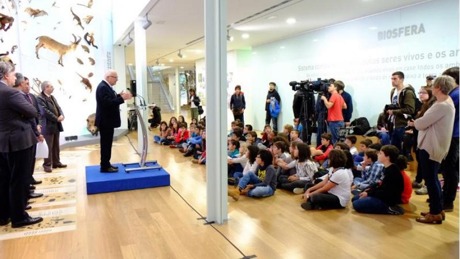 O Día da Ciencia en Galego na USC comezou cun acto institucional no Museo de Historia Natural. Foto: Servimav-USC