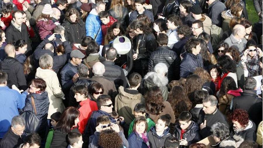 Eclipse en Santiago de Compostela