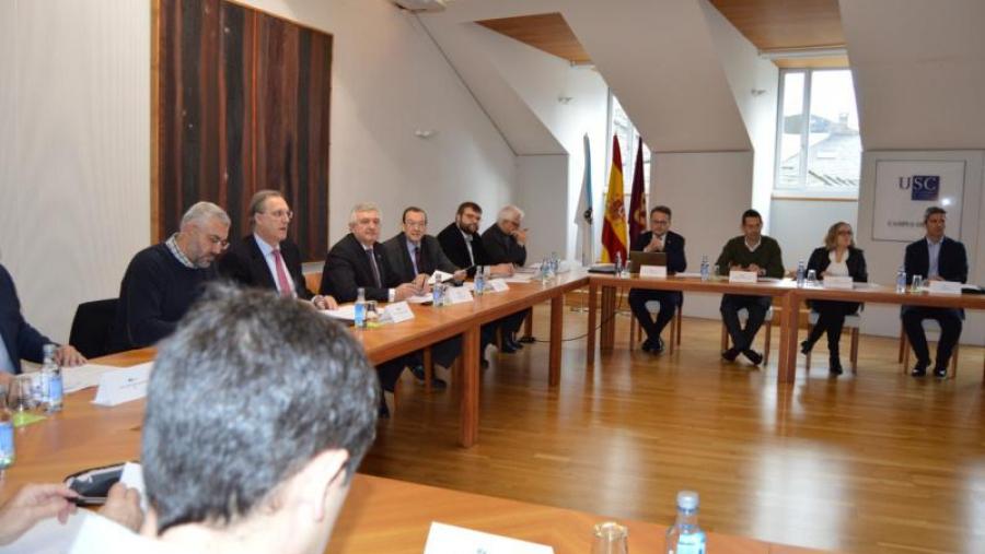Reunión da comisión reitora do Campus Terra da USC na Vicerreitoría de Coordinación de Lugo