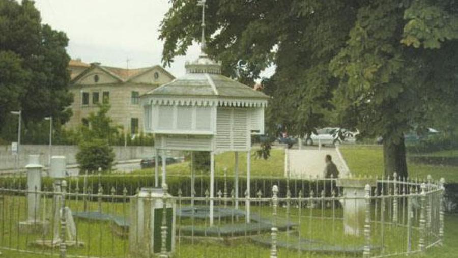 Detalle da estación meteorolóxica do Observatorio Ramón María Aller da USC