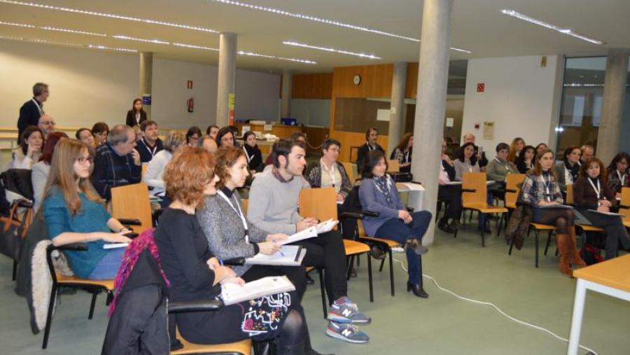 Docentes de ensino medio e universitario, nas xornadas 'Xuvenciencia para profesorado' desenvolvidas no campus de Lugo
