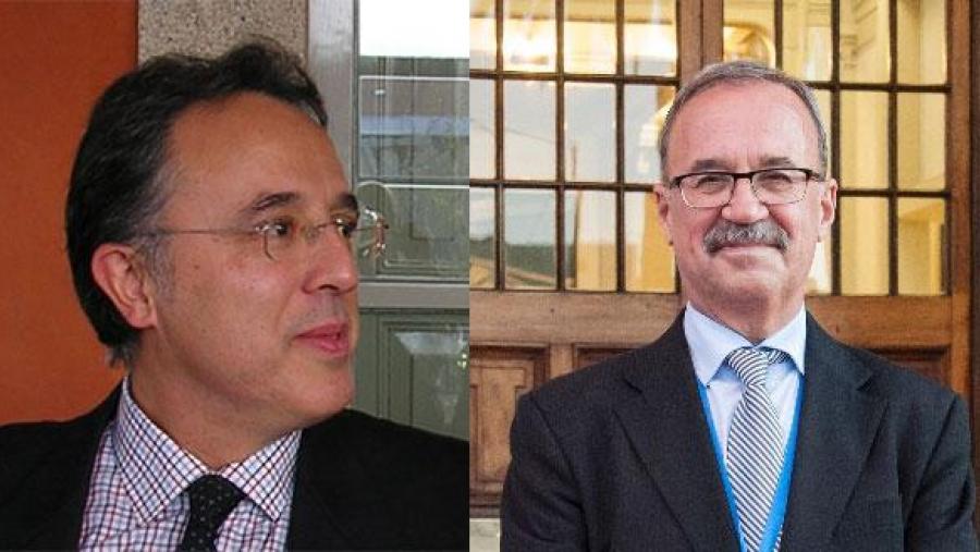 De esquerda a dereita Juan José Nieto e Juan Lema, nunha montaxe a partir de arquivo.