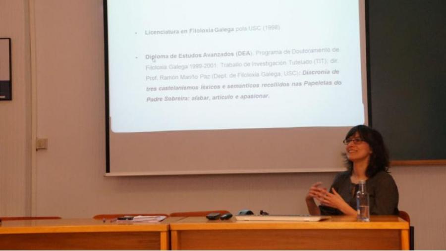 Unha investigadora da Autónoma de Barcelona falou no ILG da súa experiencia como lectora de galego nesa universidade