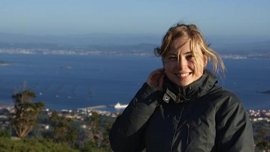 Leticia Bas realizou o seu estudo no espazo Rede Natura 2000 da Enseada de San Simón