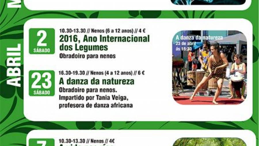 Cartel cos obradoiros que que organizará o Museo de Historia Natural entre marzo e maio