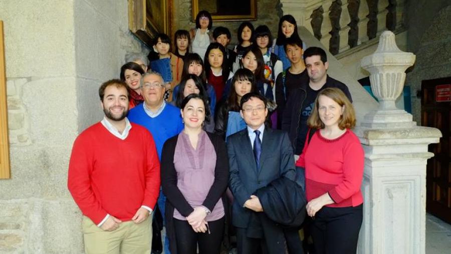 Estudantes xaponeses de Wakayama coñecen a USC