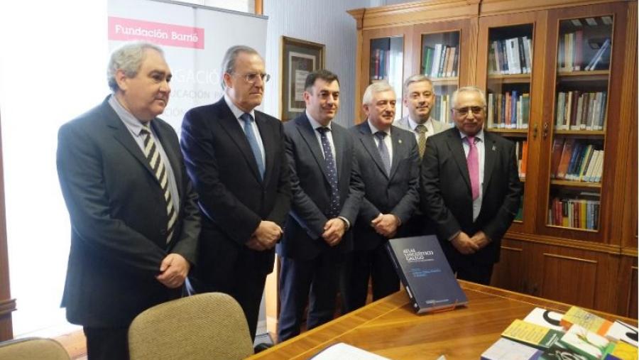 De esquerda a dereita, Ernesto González, José María Arias, Román Rodríguez, Juan Viaño, Valentín García e Francisco fernández (Foto: SERVIMAV-USC)