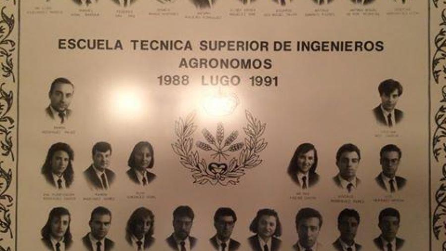 Orla da segunda promoción de enxeñeiros agrónomos egresados do campus de Lugo