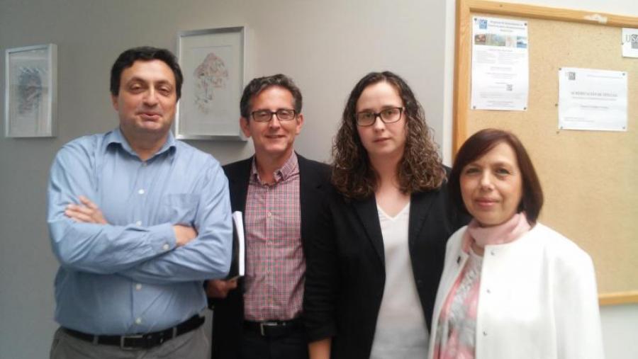 De esquerda a dereita, Roque Rodríguez, Federico Sánchez, Cristina Eimil e Esperanza Álvarez