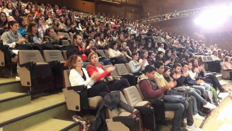 Estudantes participantes na xornada de acollida celebrada no Campus Terra da USC