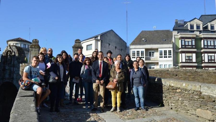 Barreiro, Ochoa e Lugilde, con participantes no XXII Maratón Fotográfico do Campus Terra da USC
