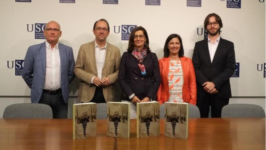 De esquerda a dereita, Juan Blanco, Anxo Lorenzo, Dolores Álvarez, María Barral e Javier Ares. Foto: Servimav-USC