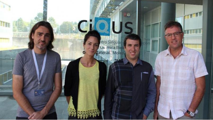 De esquerda a dereita José Couceiro, María Tomás, Miguel Martínez e José L. Mascareñas. Foto: CiQUS