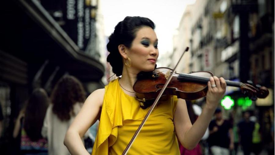 Maureen Choi, co seu violín