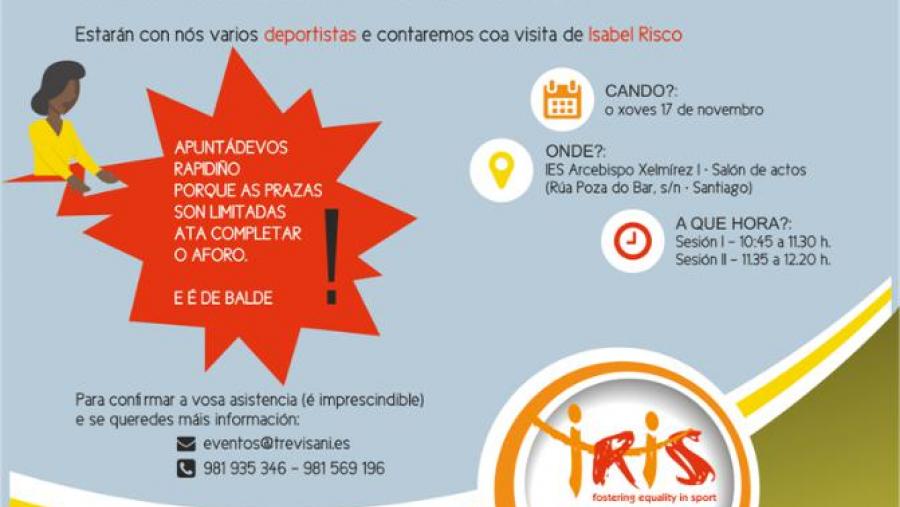 Chega #Animar non é berrar, unha xornada para loitar a prol da igualdade no deporte de base