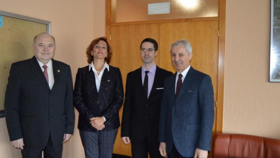 De esquerda a dereita, José Luis Benedito Castellote, Cristina Castillo, José Miguel Chapel e Mario Cipone