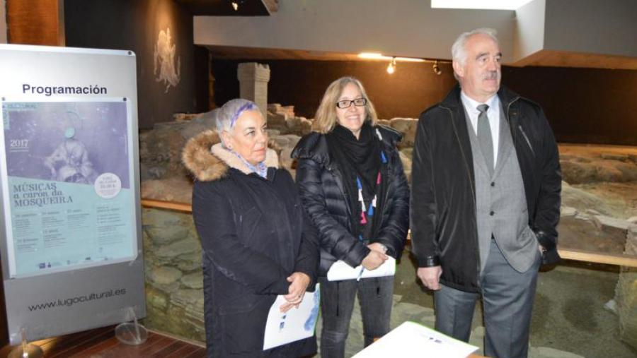 De esquerda a dereita, Carmen Basadre, Carmen Silva e Eduardo Vidal