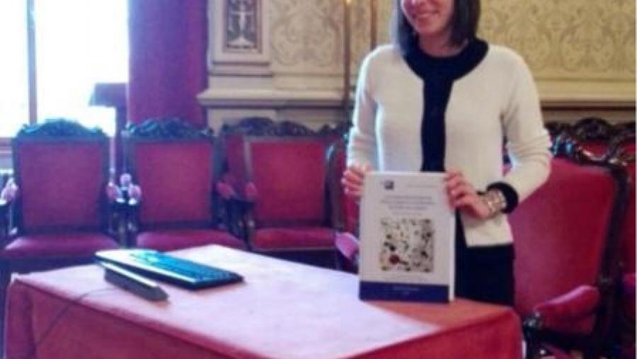 Noelia Estévez Rionegro defendeu o seu traballo de doutoramento nun acto no Paraninfo da Universidade