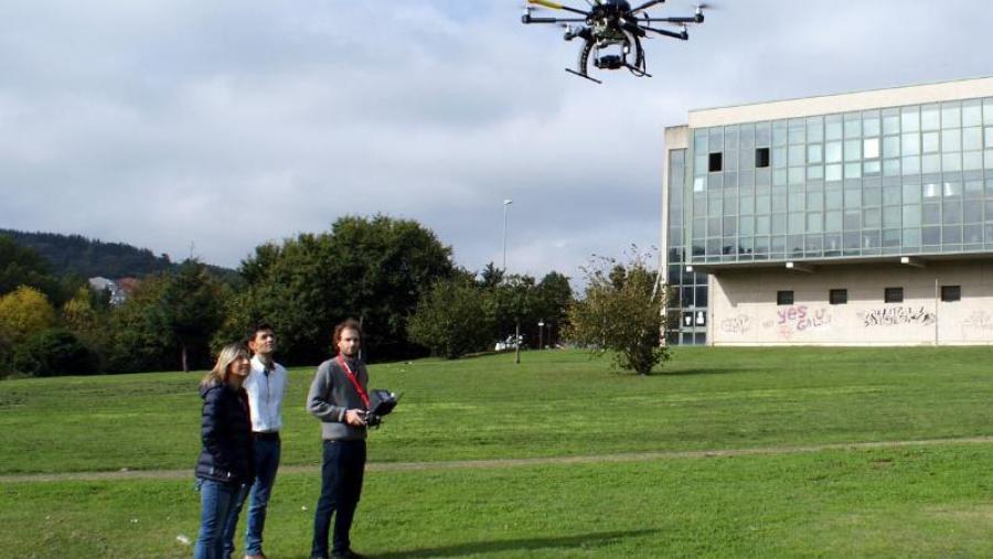 De esquerda a dereita, os socios de e3data, María Cillero, Marco Rubinos e Boris Hinojo