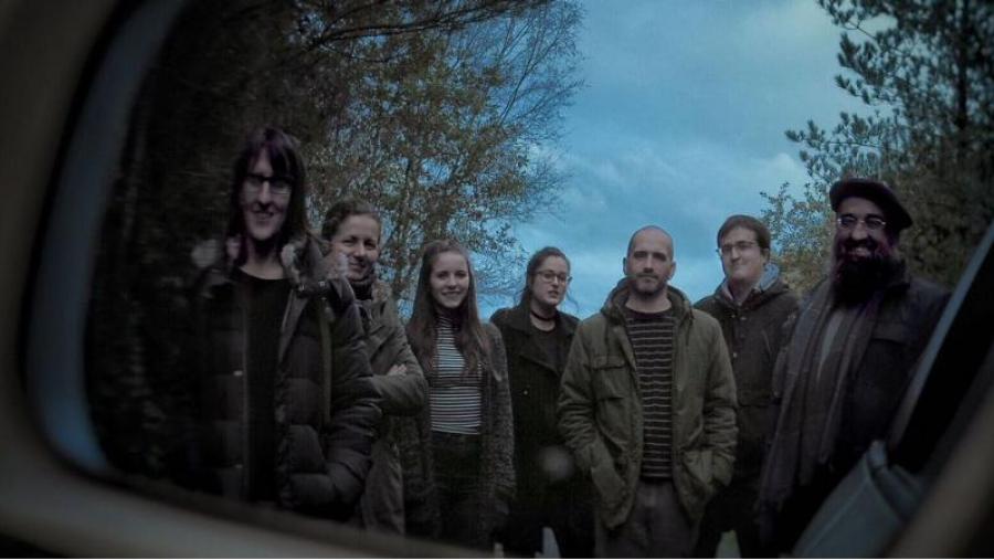 Integrantes do grupo de música tradicional galega Milesios