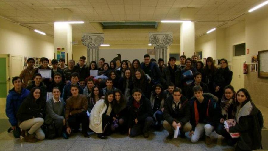 Foto de grupo dos participantes na terceira edición da Olimpíada