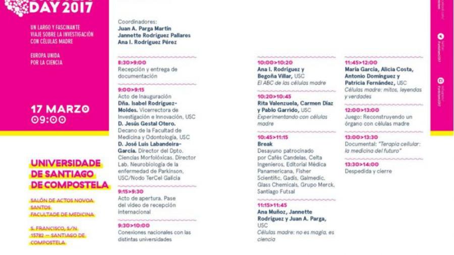 A xornada desenvolverase na Facultade de Medicina de xeito simultáneo en 75 universidades e centros de investigación de España, Alemaña, Dinamarca, Serbia, Hungría, Suecia e Italia