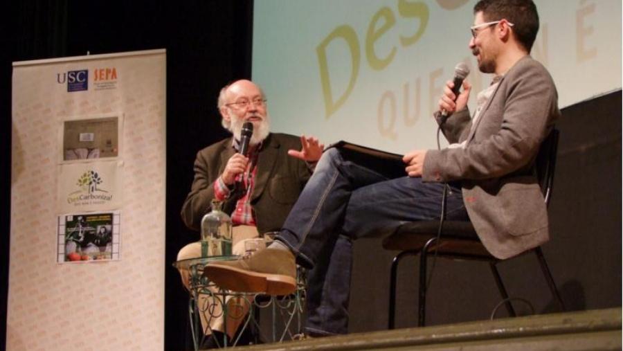 José Luis Cuerda conversando con Maiguel Pardellas (Foto: Grupo SEPA-Interea)