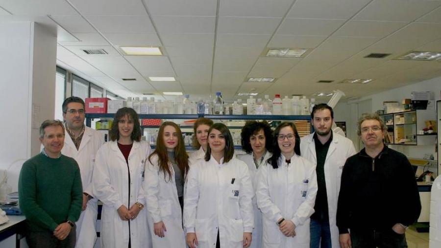 Foto do grupo da USC participante no proxecto Parafishcontrol