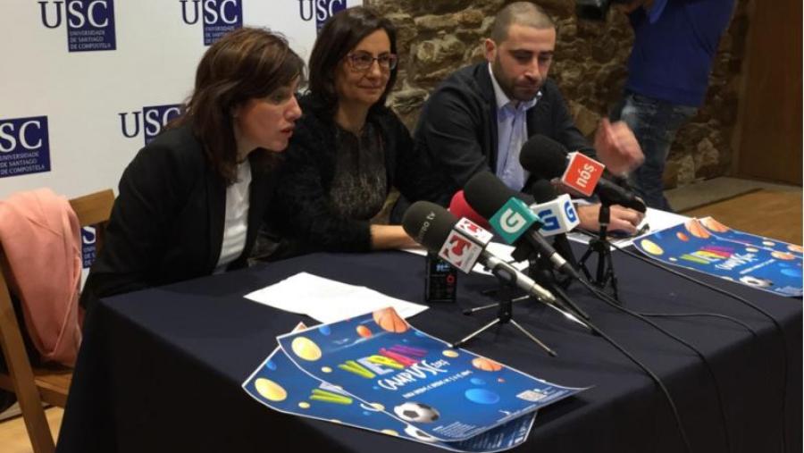 De esquerda a dereita Marta Lois, Dolores Álvarez e Óscar Hermida