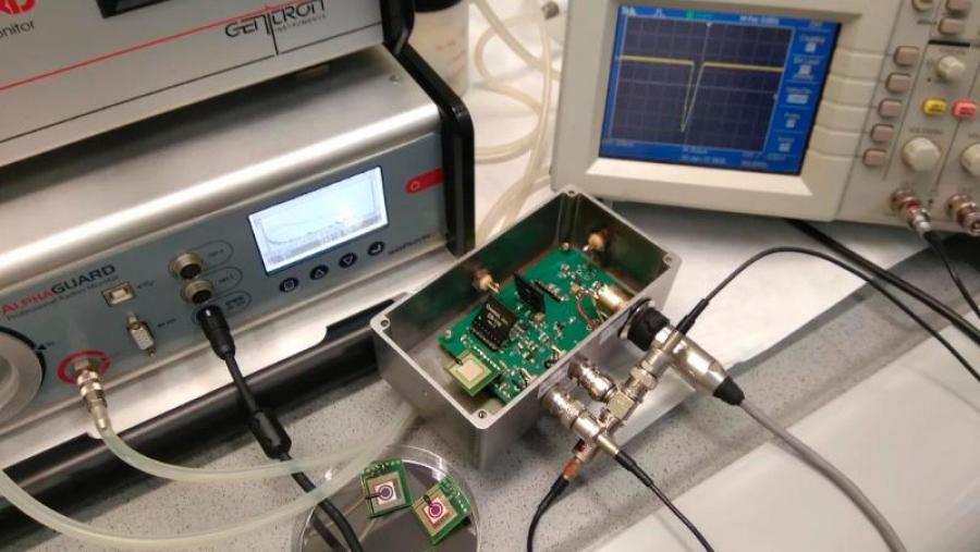 Detalle do dispositivo que se probará nunha planta en Galicia