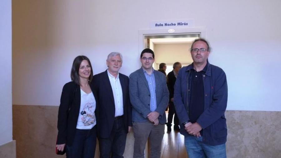 De esquerda a dereira, Ainhoa Apestegui, Xosé R. Pousa, Xosé Pereira e Dario Janeiro. Foto: Servimav-USC