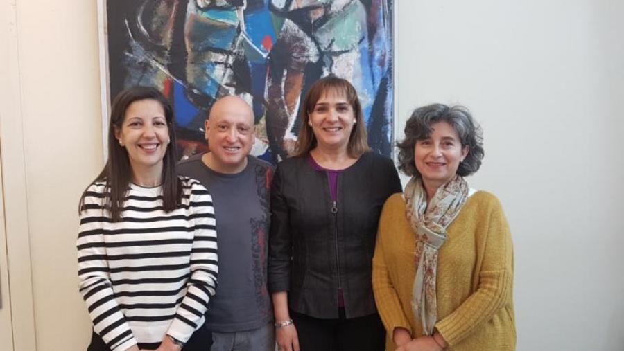 De esquerda a dereita Paloma Núñez Pertejo, Ignacio Palacios Martínez, María José López Couso e Belén Méndez Naya