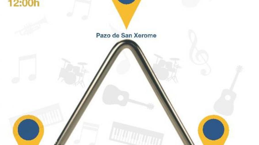 A Orquestra da USC celebra o Día Europeo da Música cun percorrido polo patrimonio universitario