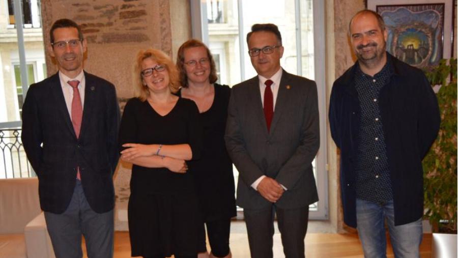 Unha delegación da Universidade polaca de Cracovia visita o Campus Terra da USC 