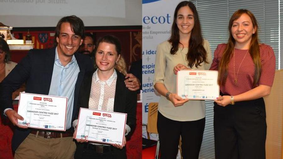 OpSeeker e ZebraNanoTox gañan os premios de emprendemento Santander YUZZ de Santiago e Lugo