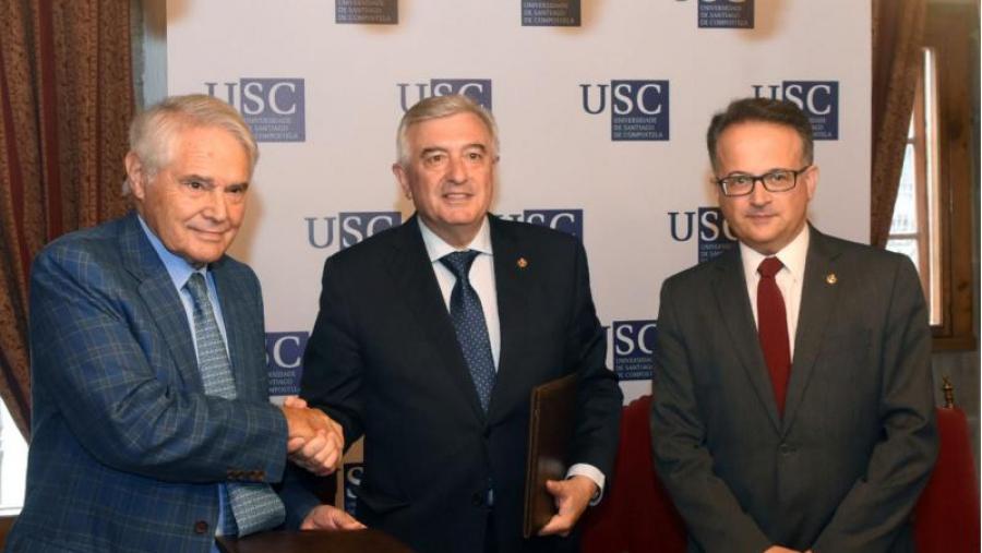 De esquerda a dereita, Álvaro Rodríguez, Juan Viaño e Javier Bueno. Foto: Santi Alvite