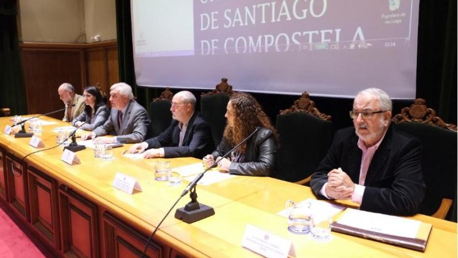 De dereita a esquerda, Luis Hervella, María Loureiro, Manuel Dios, Juan Viaño, Rosa Crujeiras e Javier López (Foto: SERVIMAV)